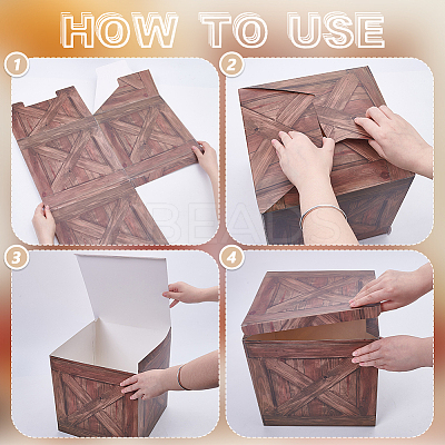 Paper Box for Party Decoration AJEW-WH0696-022B-1