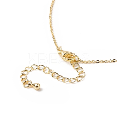 Glass Seed Beaded Cross Tassel Pendant Necklaces NJEW-MZ00011-01-1