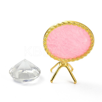 Resin Nail Art Palettes with Diamond Base Nail Mixing Palette Polish Color Mixing Plate Nail Holder ODIS-XCP0001-11-1
