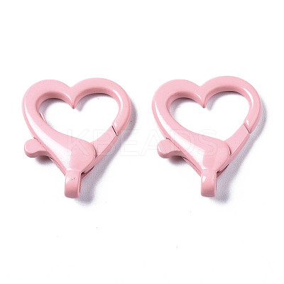 Spray Painted Eco-Friendly Alloy Lobster Claw Clasps LS-PALLOY-T080-05K-NR-1