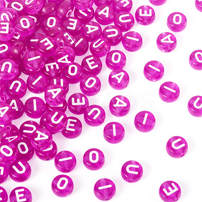 100Pcs 5 Styles Transparent Acrylic Beads OACR-TA0003-48A-1