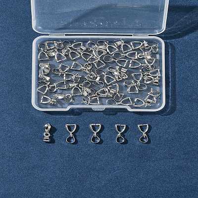 50Pcs Brass Ice Pick Pinch Bails IFIN-FS0001-47B-1
