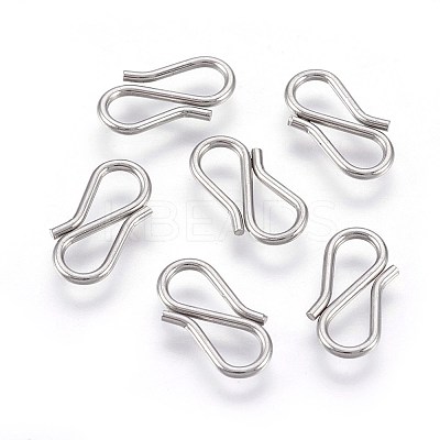 Tarnish Resistant 304 Stainless Steel S-Hook Clasps LS-X-STAS-O118-67P-1