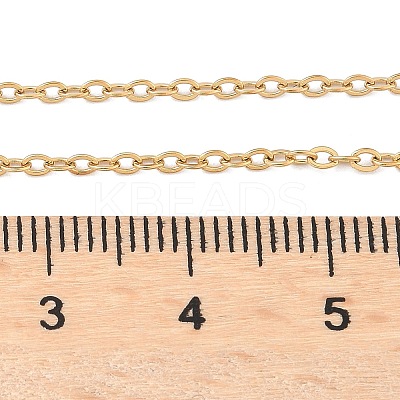 Ion Plating(IP) Trendy Unisex 304 Stainless Steel Cable Chain Necklaces NJEW-M047-02-1