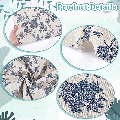 Cotton Linen Fabric DIY-WH0591-282B-1