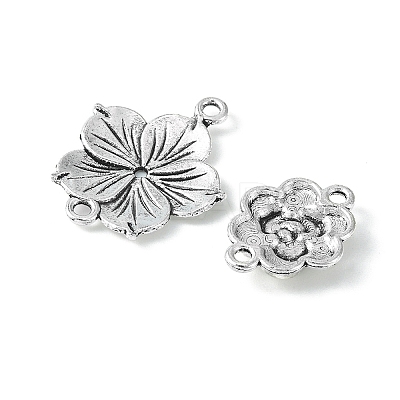 20Pcs 4 Styles Tibetan Style Zinc Alloy Connector Charms FIND-YW0003-08-1