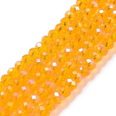Electroplate Glass Beads Strands EGLA-A034-T6mm-L11-1