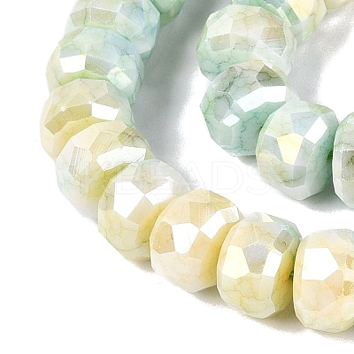 Anti-Tarnish Electroplate Glass Beads Strands LS-GLAA-T025-10mm-11P-1