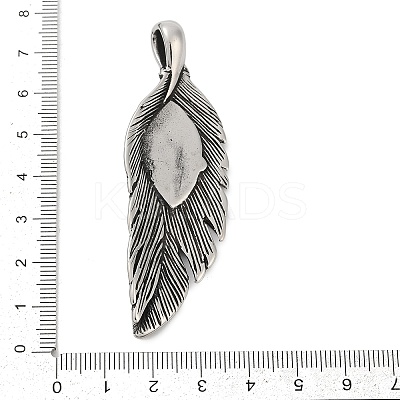 316 Surgical Stainless Steel Pendants STAS-D304-10AS-1