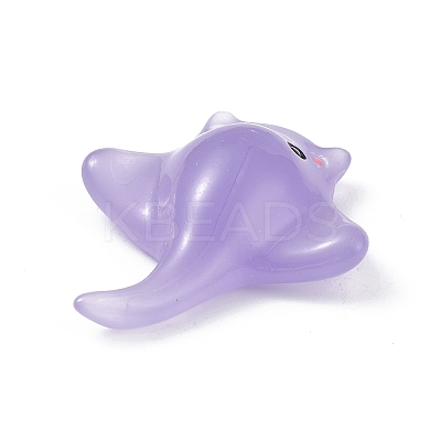 Luminous Resin Sea Animals Display Decoration DJEW-R007-02E-1