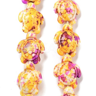 Synthetic Turquoise Dyed Beads Strands G-P507-05J-1