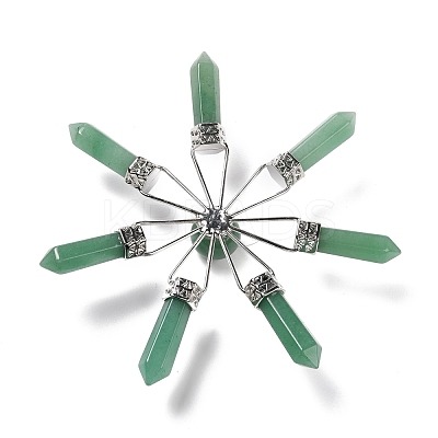 Natural Green Aventurine 7 Chakra Points Energy Generator DJEW-I016-01P-01-1