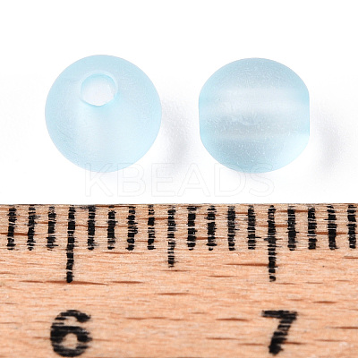 Transparent Acrylic Ball Beads FACR-R021-6mm-06-1