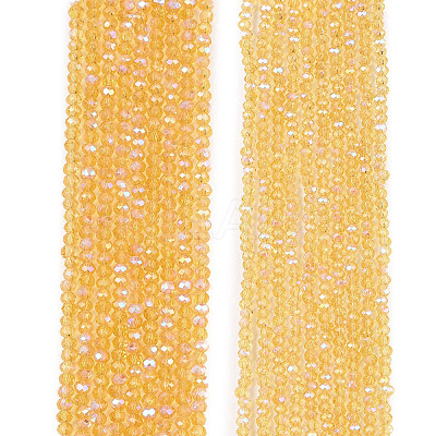 Electroplate Glass Beads Strands EGLA-A044-T2mm-L03-1