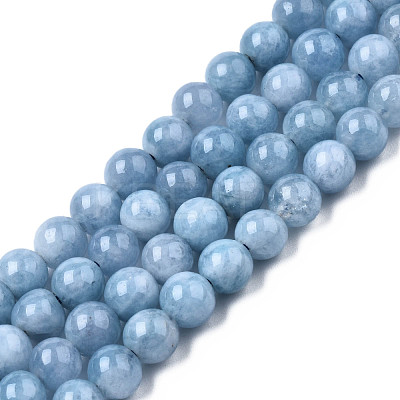 Dyed Natural Quartz Round Bead Strands G-R173-6mm-03-1