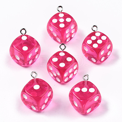 Transparent Epoxy Resin Pendants LS-X-CRES-N025-12A-A04-1