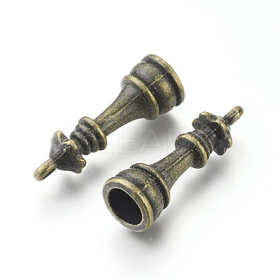 Alloy Chess Pendants PALLOY-H201-06AB-1