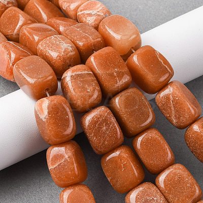 Natural Red Aventurine Beads Strands G-H331-B02-1