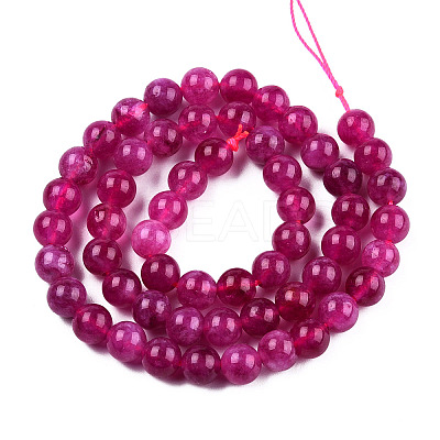 Natural Quartz Beads Strands G-R479-6mm-09-1