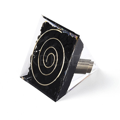 Orgonite Pyramid Resin Energy Generators DJEW-N003-07D-1