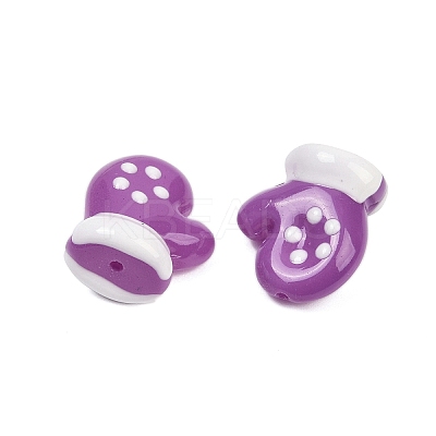 Baking Paint Glass Enamel Beads LAMP-R004-07D-1