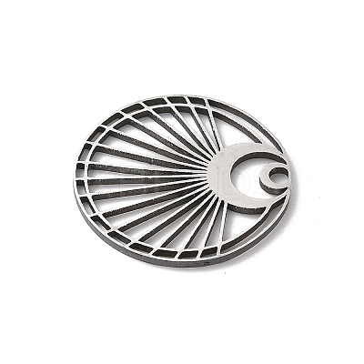 201 Stainless Steel Filigree Pendants STAS-K298-06P-1-1