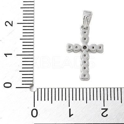 Brass Micro Pave Cubic Zirconia Pendants KK-U056-50P-1