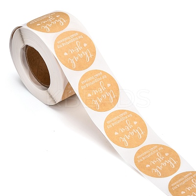 1.5 Inch Thank You Stickers DIY-G013-G01-1