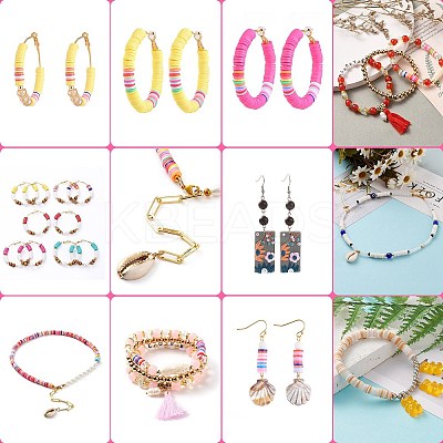 DIY Heishi Beads Jewelry Kits DIY-SZ0001-02-4mm-1