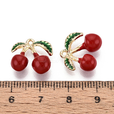 Alloy Enamel Charms ENAM-N062-07KCG-1