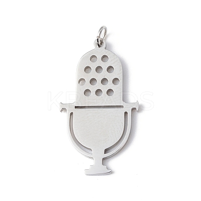 Non-Tarnish 304 Stainless Steel Pendants STAS-F279-02B-1