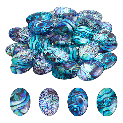 50Pcs Lampwork Cabochons LAMP-PH0001-45-1