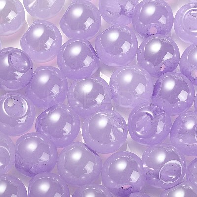 Opaque Acrylic Beads OACR-G012-03D-1
