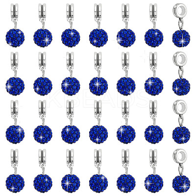 30Pcs Large Hole Alloy European Dangle Charms PALLOY-PH0022-34-1