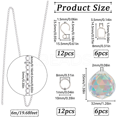 DIY Teardrop Crystal Chandelier Parts Making Findings DIY-SP0001-26-1