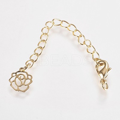 Long-Lasting Plated Brass Chain Extender KK-K210-20G-1