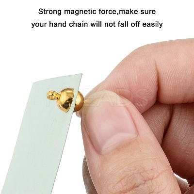 Brass Magnetic Clasps with Loops MC019-NFG-1