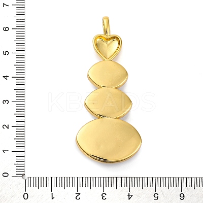 Rack Plating Brass Pendants KK-H510-01G-1