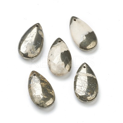 Natural Pyrite Beads G-H267-12-1
