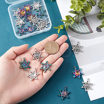 20Pcs 2 Colors Alloy Pendants FIND-PH0003-53-1