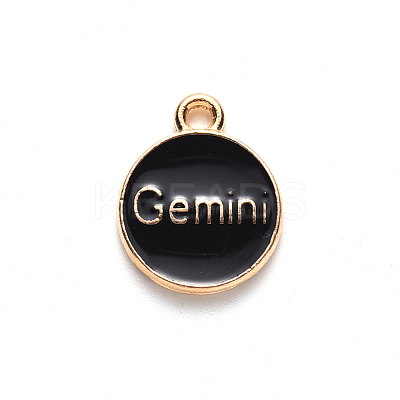 Alloy Enamel Pendants ENAM-S124-01A-08I-1