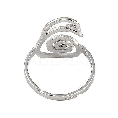 201 Stainless Steel Adjustable Rings for Women RJEW-M008-02P-1