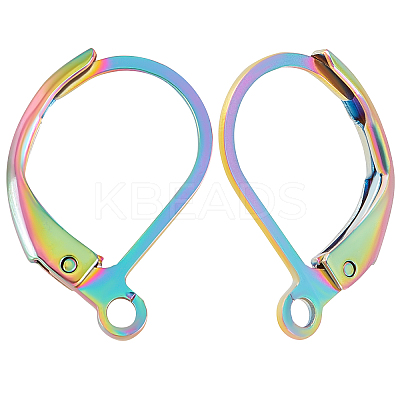50pcs Wholesale Gold Leverback Earring Hooks Ear Wire Loops