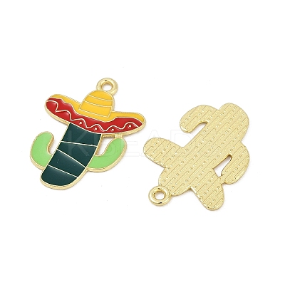 Cinco De Mayo Theme Alloy Enamel Pendants ENAM-V001-05F-G-1