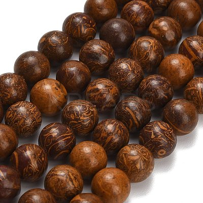Natural Miriam Stone Beads Strands G-G0003-C05-12mm-1