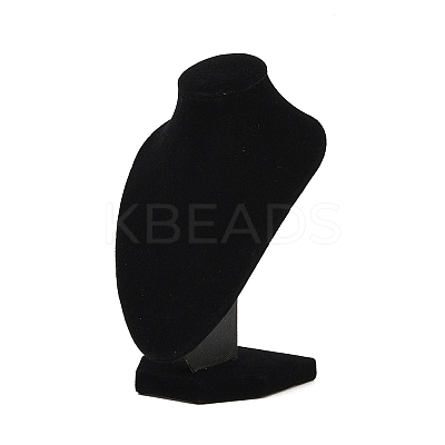 MDF Covered with Velveteen Bust Shaped Necklace Display Stands LS-ODIS-S015-01A-1
