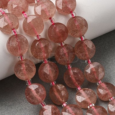 Natural Strawberry Quartz Beads Strands G-D105-A11-1