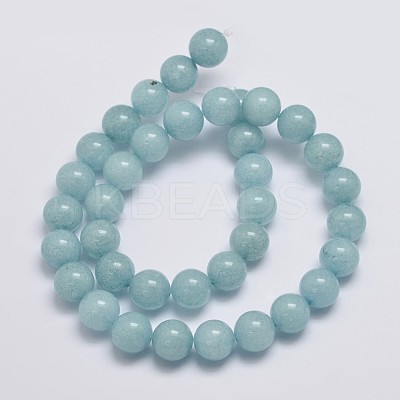 Natural & Dyed Malaysia Jade Bead Strands G-A146-10mm-A25-1