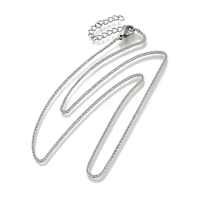 1.2MM 304 Stainless Steel Wheat Chain Necklaces for Men STAS-V011-03A-P-1