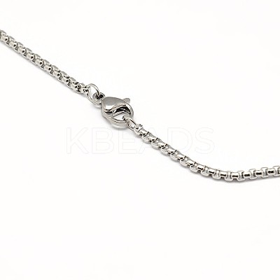 Non-Tarnish 304 Stainless Steel Venetian Chain Necklace MAK-G004-06P-1